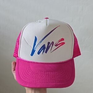 Vans Blue and Pink Graphic Trucker Hat